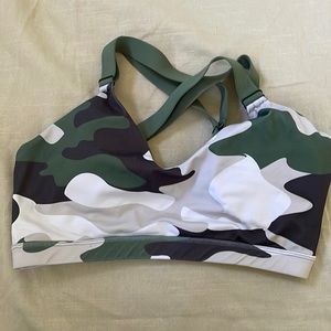 Camo sports bra